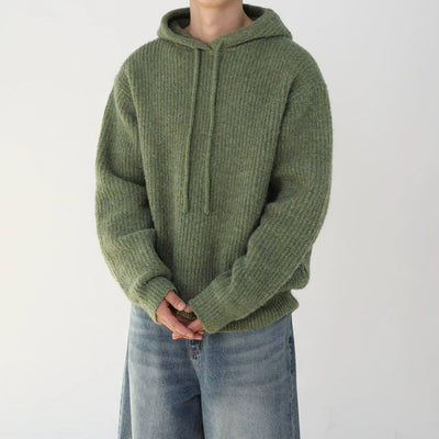 RT No. 10542 KNITTED PULLOVER HOODIE