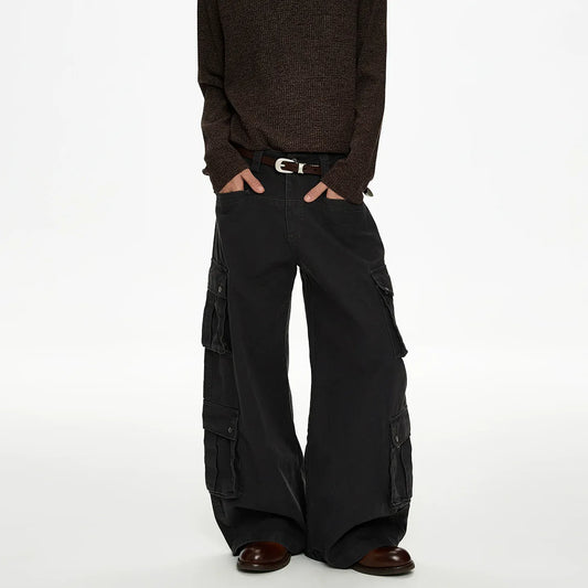 RT No. 50022 MULTI POCKET BAGGY STRAIGHT CARGO PANTS