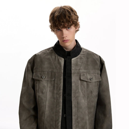 RT No. 40813 YORU CONTRAST DENIM JACKET