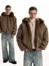 RT No. 58015 RECONSTRUCTED FUR COLLAR JACKET