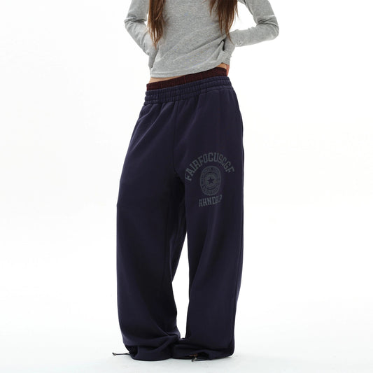 RT No. 31022 GRAPHIC BAGGY STRAIGHT SWEATPANTS