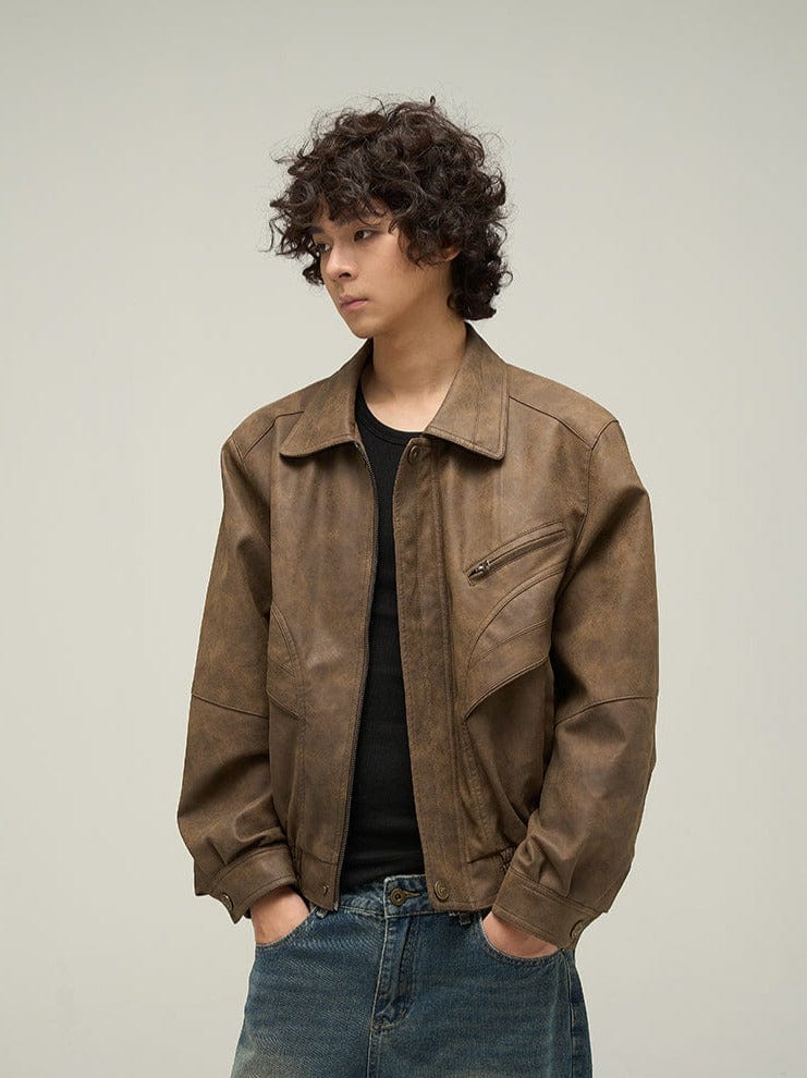 RT No. 10060 BROWN LEATHER JK