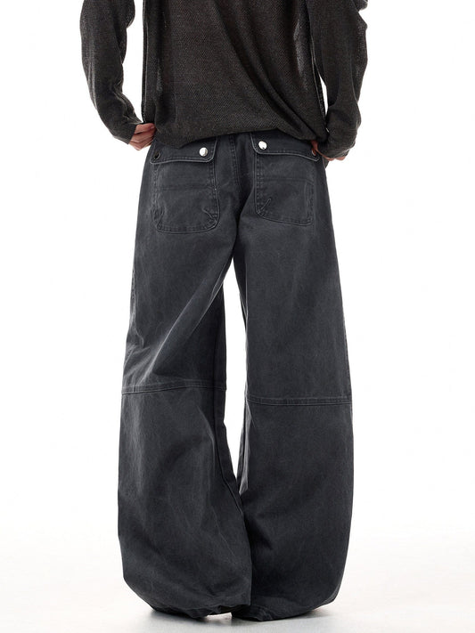 RT No. 55113 PLEATED SILHOUETTE CARGO PANTS