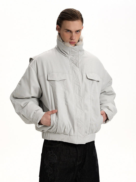 RT No. 58000 FUR COLLAR STAND JACKET