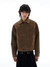 RT No. 25023 KUKI SUEDE COLLAR JACKET
