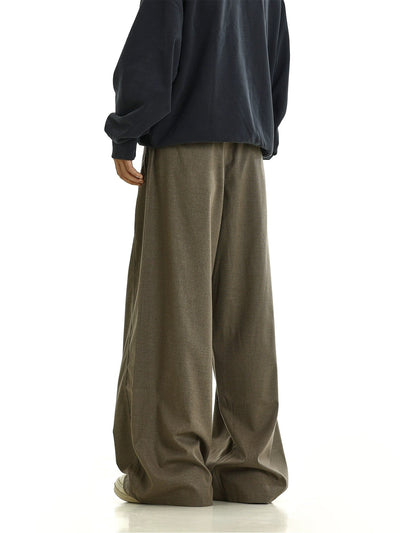 RT No. 11963 BROWN WIDE STRAIGHT PANTS