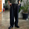 RT No. 10927 FOLDED PLEATED STRAIGHT PANTS