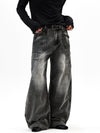 RT No. 55115 RECONSTRUCTED BAGGY STRAIGHT JEANS