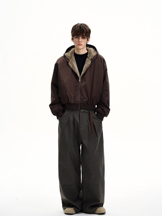 RT No. 50515 SILHOUETTE FUR ZIPPER HOODIE