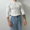 RT No. 10559 VERTICAL KNIT HENRY COLLAR LONGSLEEVE SHIRT