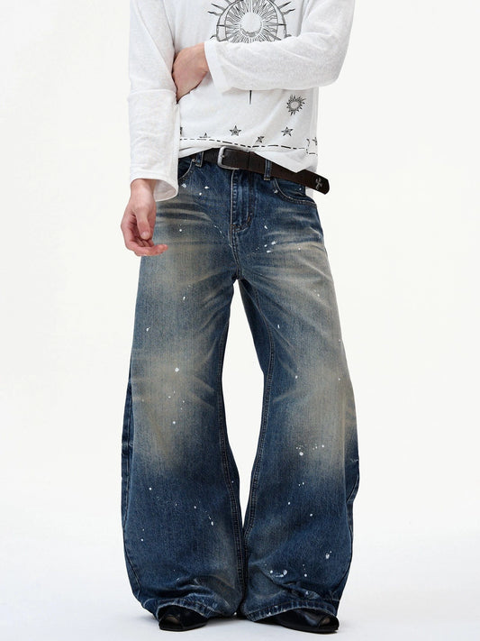 RT No. 32816 INK WASHED SCIMITAR DENIM JEANS