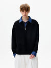 RT No. 50513 TWO PIECE HALF ZIP SWEATER