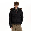 RT No. 50231 RIBBED FUR HOOD JACKET