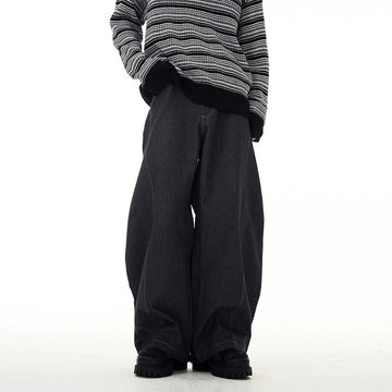 RT No. 11307 UPSIDE DOWN SCIMITAR WIDE DENIM JEANS – REALTAKAI RT No. 11307 UPSIDE DOWN SCIMITAR WIDE DENIM JEANS – REALTAKAI