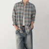 RT No. 11161 PLAID BUTTON-UP SHIRT