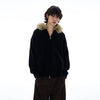 RT No. 25054 KNITWEAR FUR ZIP HOODIE
