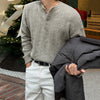 RT No. 33011 KNITWEAR HENLEY COLLAR SWEATER