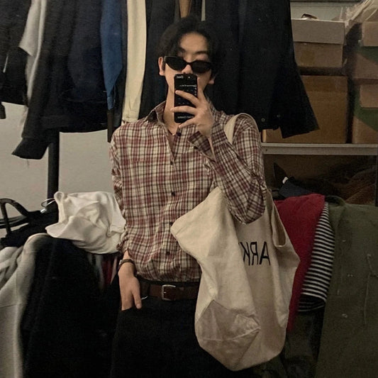 RT No. 19522 RED PLAID SHIRT