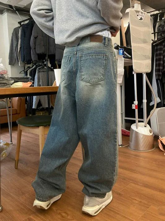 RT No. 45002 BAGGY DENIM STRAIGHT JEANS