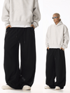 RT No. 19819 BLACK BAGGY STRAIGHT SWEATPANTS