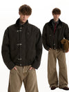 RT No. 50233 FUR COLLAR KNIGHT BUCKLE JACKET