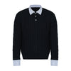 RT No. 50013 KNITWEAR TWO-PIECE SHIRT SWEATER
