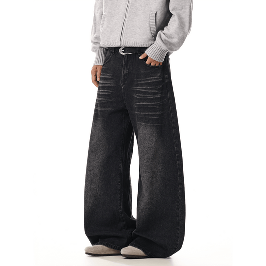 RT No. 33002 WHISKER WASH SCIMITAR DENIM JEANS