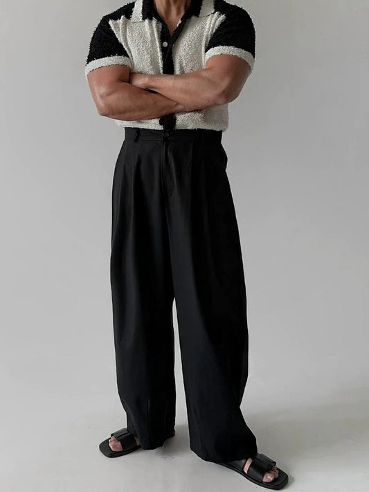 RT No. 31053 PLEATED STRAIGHT SUIT PANTS