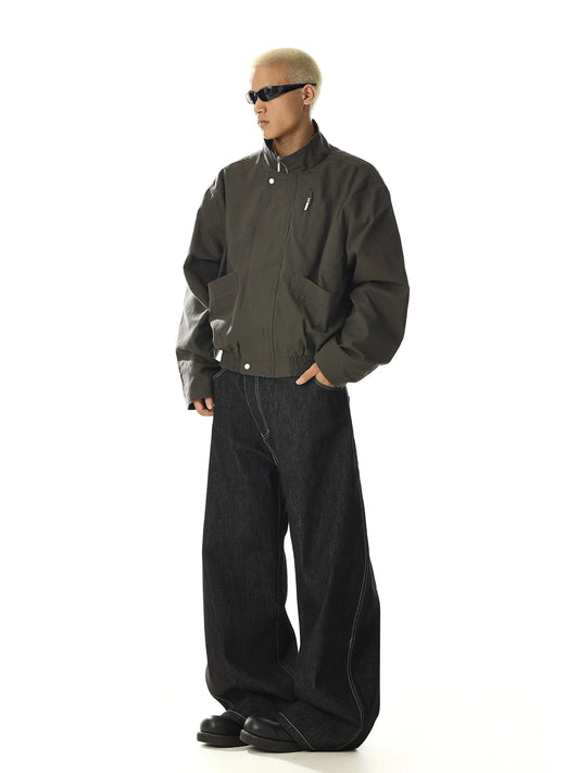 RT No. 28013 GRAY SORA ZIP JACKET