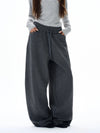 RT No. 29018 DARK GRAY RELAXED BAGGY SWEATPANTS