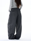 RT No. 29018 DARK GRAY RELAXED BAGGY SWEATPANTS