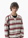 RT No. 50304 KNITWEAR STRIPE COLLAR SWEATER