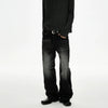 RT No. 50028 BLACK WASHED STRAIGHT DENIM JEANS