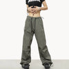 RTK (W) No. 501 DRAWSTRING WIDE STRAIGHT PANTS