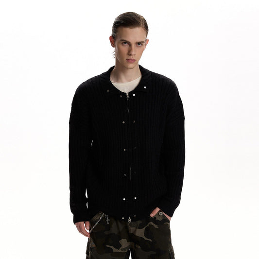 RT No. 59061 KNITWEAR ANARCHY ZIPPER SWEATER