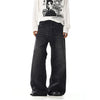 RT No. 32025 WHISKER WASH WIDE STRAIGHT JEANS