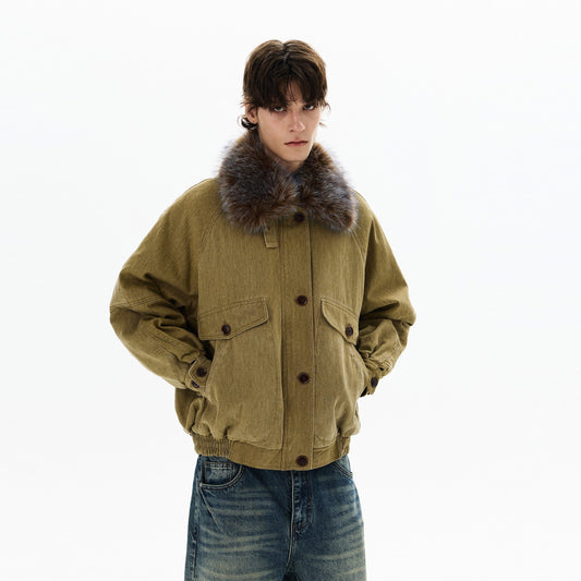 RT No. 50412 FUR COLLAR CARGO JACKET