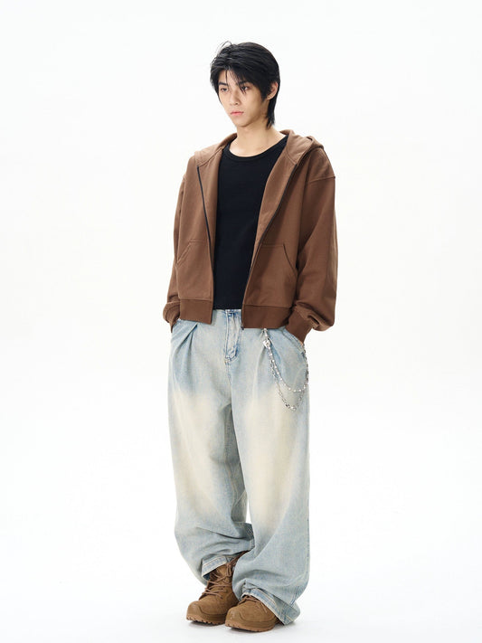 RT No. 12149 BLUE PLEATED DENIM JEANS