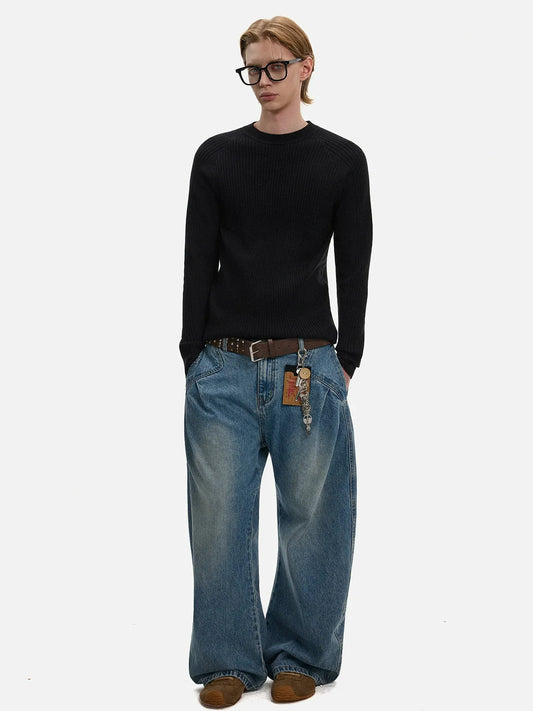 RT No. 50114 KNITWEAR SLIM SWEATER