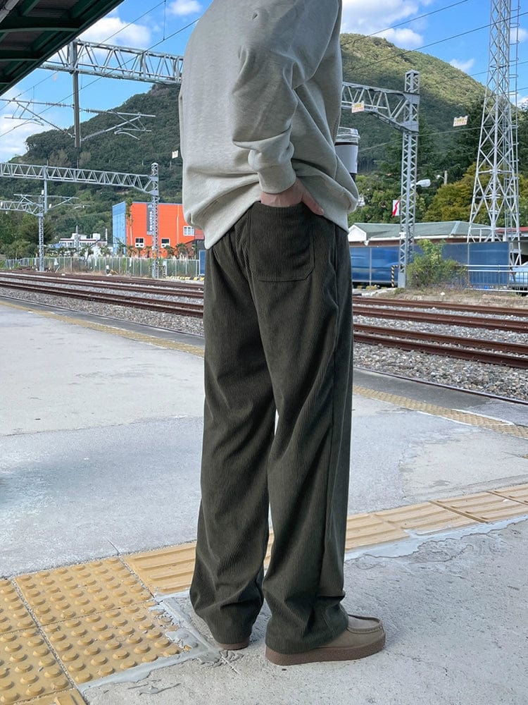 RT No. 11420 CORDUROY STRAIGHT PANTS