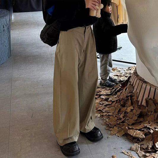 RT No. 31083 PLEATED SCIMITAR STRAIGHT PANTS