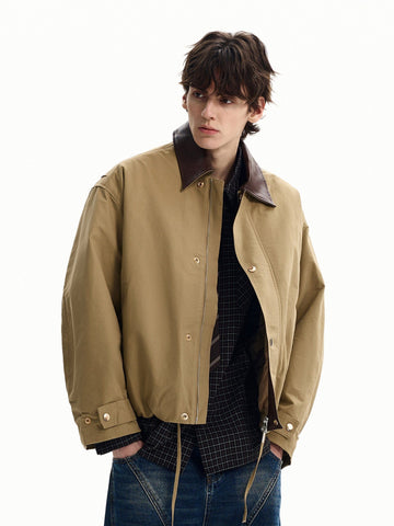 RT No. 55125 LEATHER COLLAR WORKWEAR JACKET