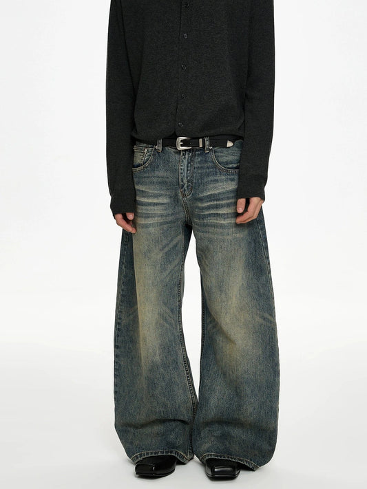 RT No. 50005 WHISKER WASH DENIM JEANS