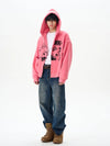 RT No. 12307 PUNK GRAPHIC ZIP-UP HOODIE