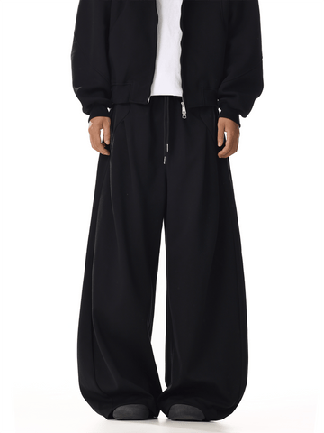 RT No. 32017 BLACK WIDE SCIMITAR SWEATPANTS