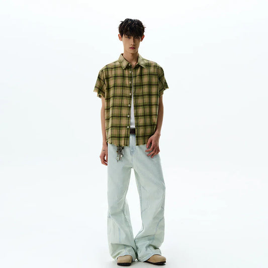RT No. 40518 PLAID BARN SHORT SLEEVE SHIRT