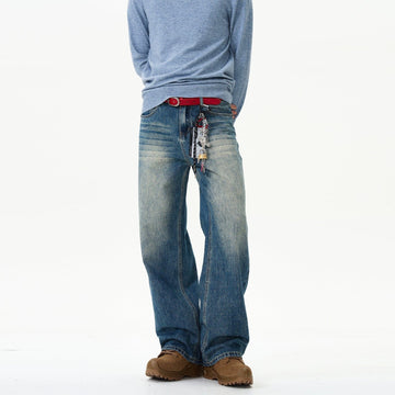 RT No. 12078 WASHED BLUE DENIM JEANS