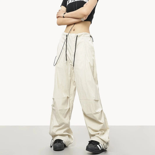 RTK (W) No. 501 DRAWSTRING WIDE STRAIGHT PANTS