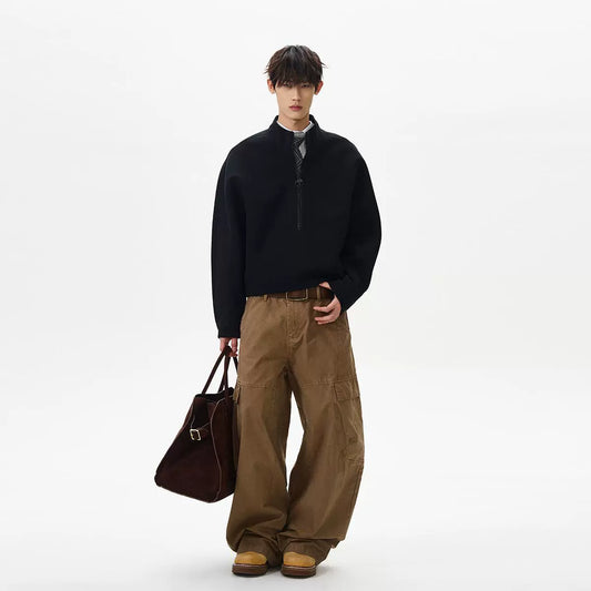 RT No. 40509 HALF ZIPPER COLLAR SWEATER