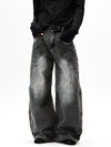 RT No. 55115 RECONSTRUCTED BAGGY STRAIGHT JEANS